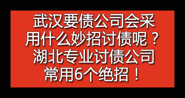 武汉要债公司会采用什么妙招讨债呢？湖北专业讨债公司常用6个绝招！.jpg