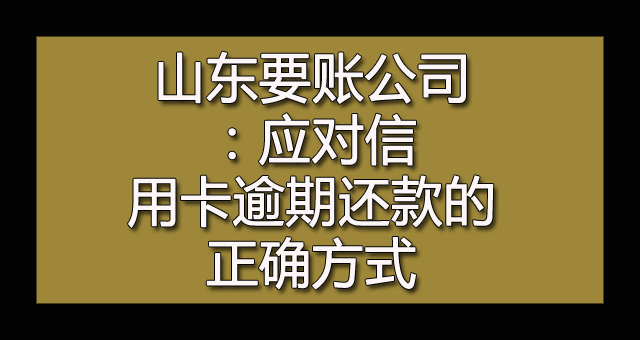 山东要账公司：应对信用卡逾期还款的正确方式.jpg