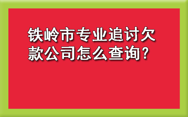 铁岭市专业追讨欠款公司怎么查询？.jpg